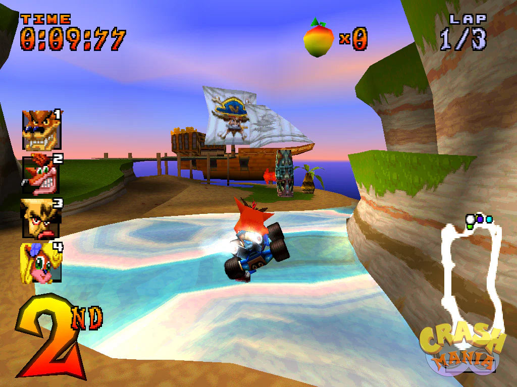 Bilde av Ctr Crash Team Racing Platinum Brukt Playstation 1 Spill Ps1