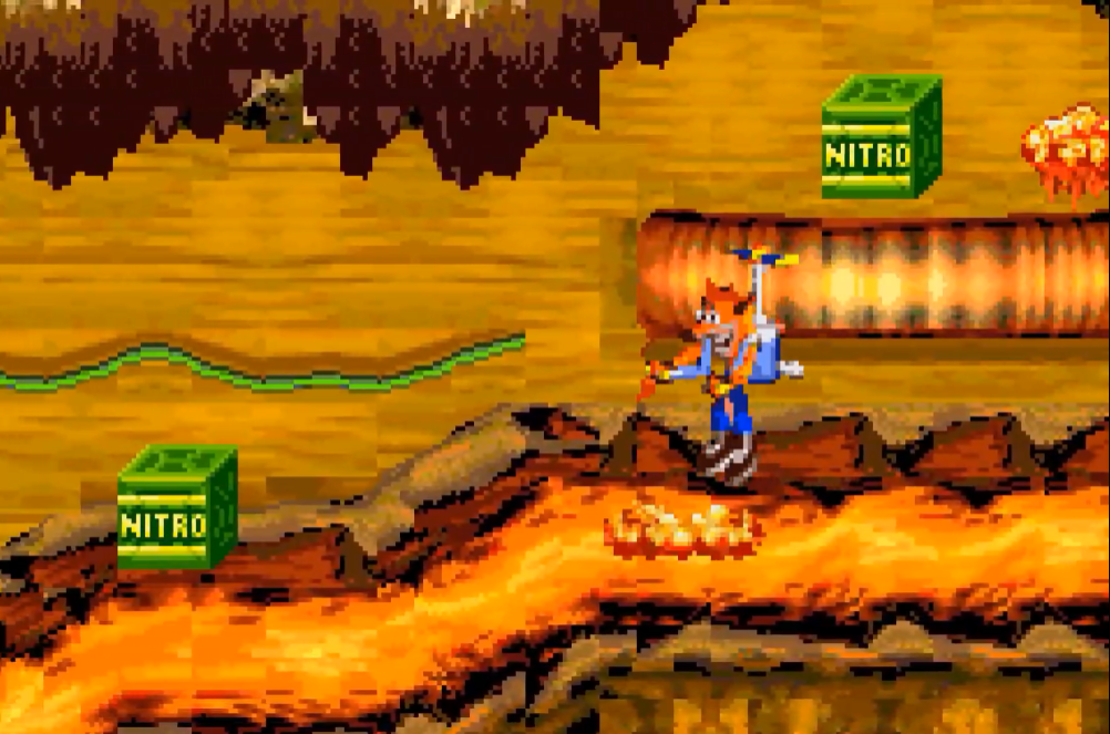 Crash bandicoot 2 - N-tranced - Nintendo Gameboy advance spill (GBA)