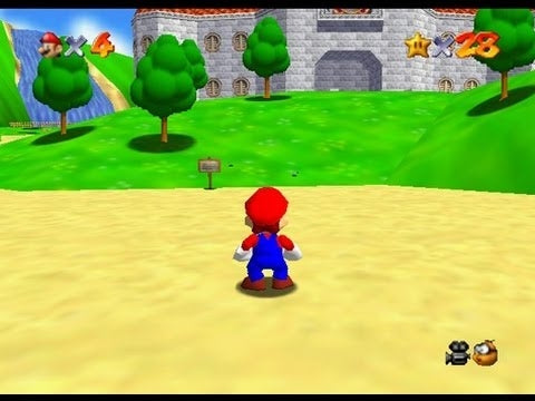 Super mario 64 (brukt) (Kun kassett) - Nintendo 64 spill (N64)