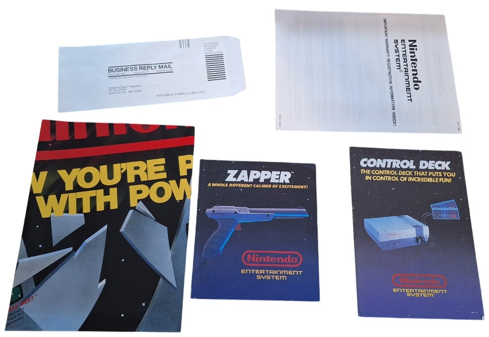 Nintendo entertainment system action set (NES) - Komplett i eske (CIB) (brukt)