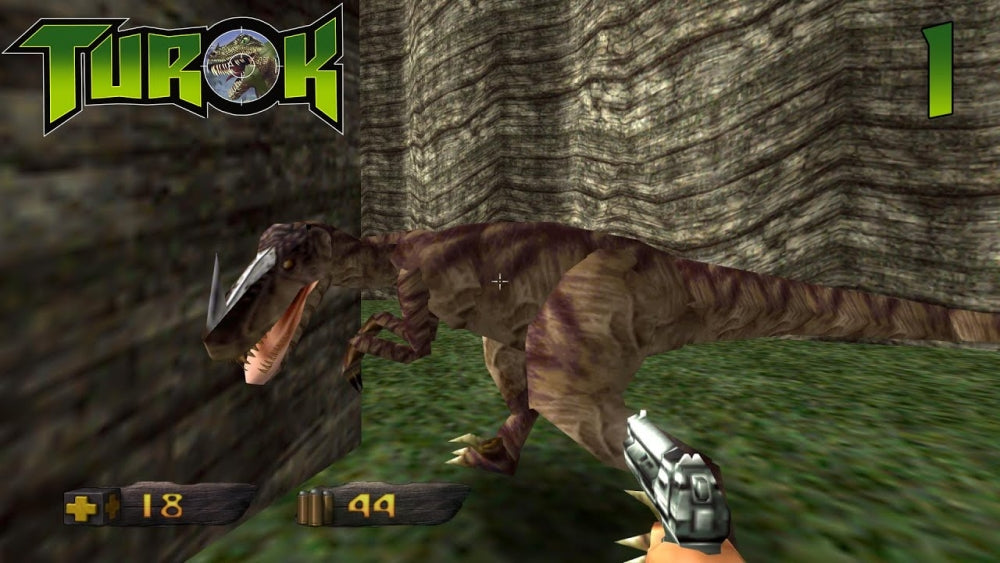 Turok: dinosaur hunter (brukt) Komplett i eske (CIB) - Nintendo 64 spill (N64)