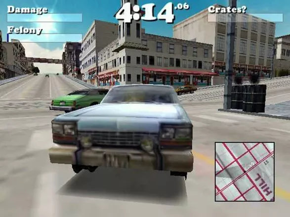 Gameplay-bilde fra Driver - Playstation 1 spill (PS1)