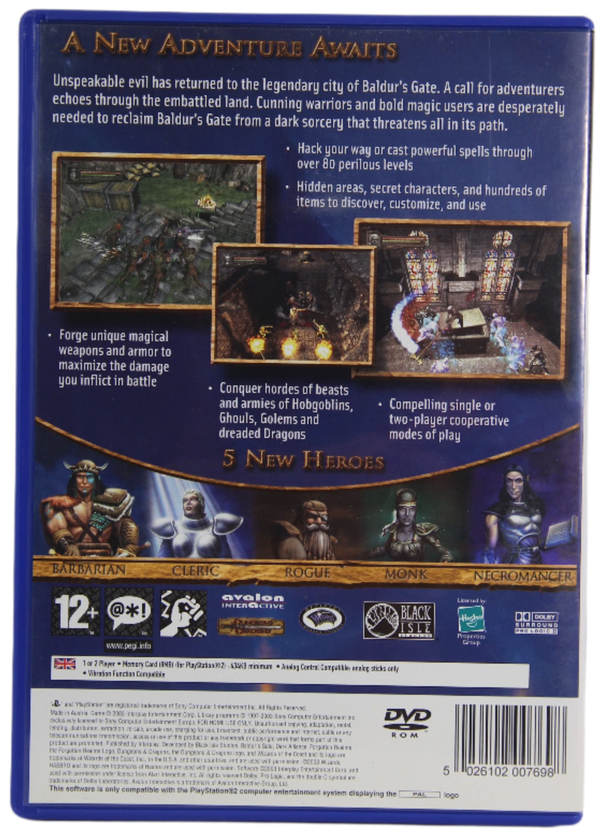 Bilde av Baldur S Gate Dark Alliance Ii 2 Playstation 2 Spill Ps2