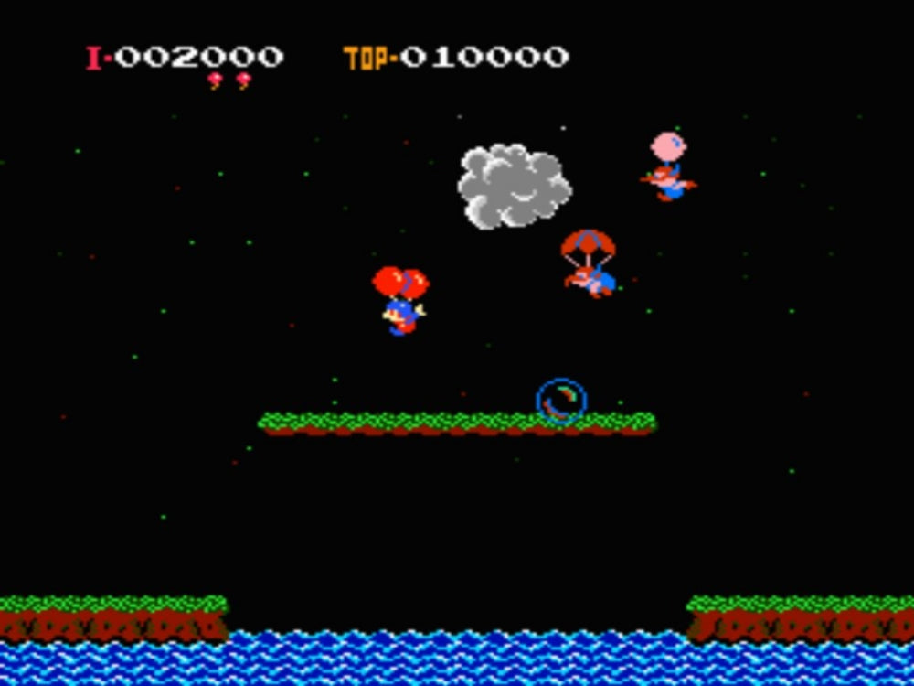 Balloon fight (Kun kassett) - Nintendo Entertainment system spill (NES)