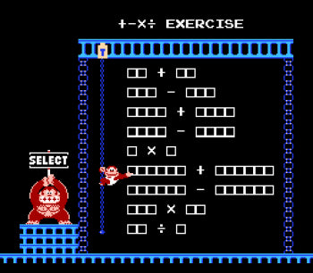 Donkey kong Jr. math (NTSC) - Nintendo entertainment system / NES spill