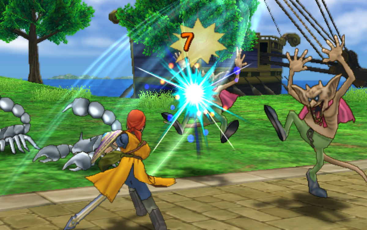 Gameplay-bilde fra Dragon quest VIII / 8 - The journey of the cursed king - Playstation 2 spill (PS2)