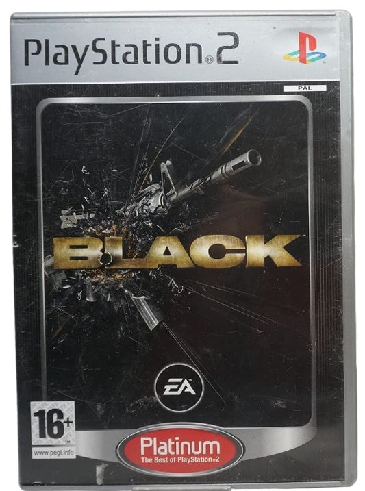 Black (brukt) (Platinum) - Playstation 2 spill (PS2)