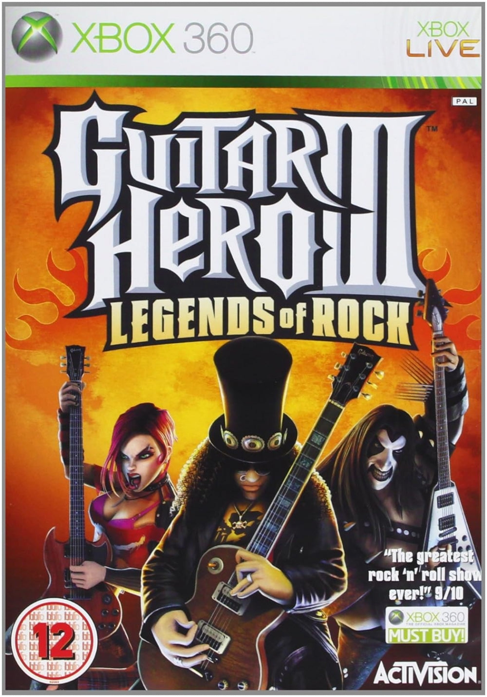 Guitar hero 3 Legends of rock (brukt) - Xbox 360 spill