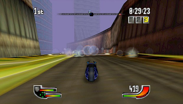 Gameplay-bilde fra Extreme-G - i eske - Nintendo 64 spill (N64)