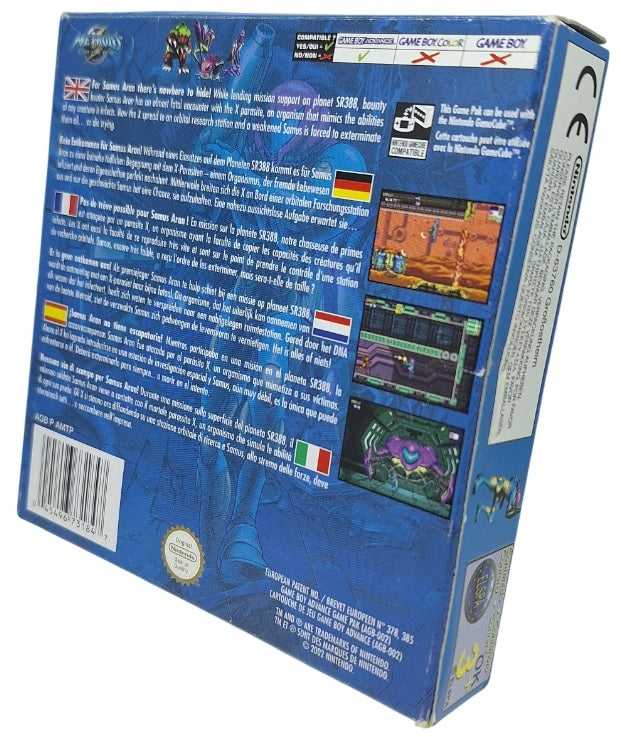 Metroid fusion (komplett i eske - CIB) - nintendo Gameboy advance spill (GBA)