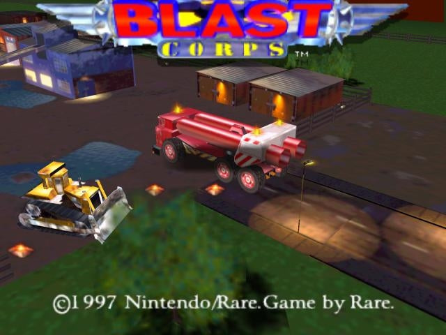 Blast corps (kun kassett) (brukt) - Nintendo 64 spill (n64)