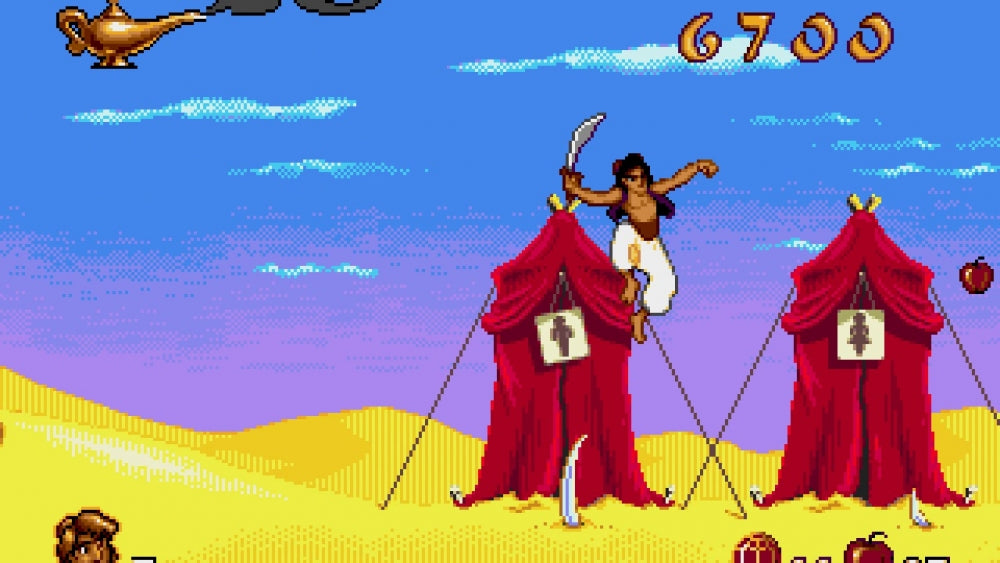 Disney's aladdin (kun kassett) (Brukt) - Sega mega drive spill