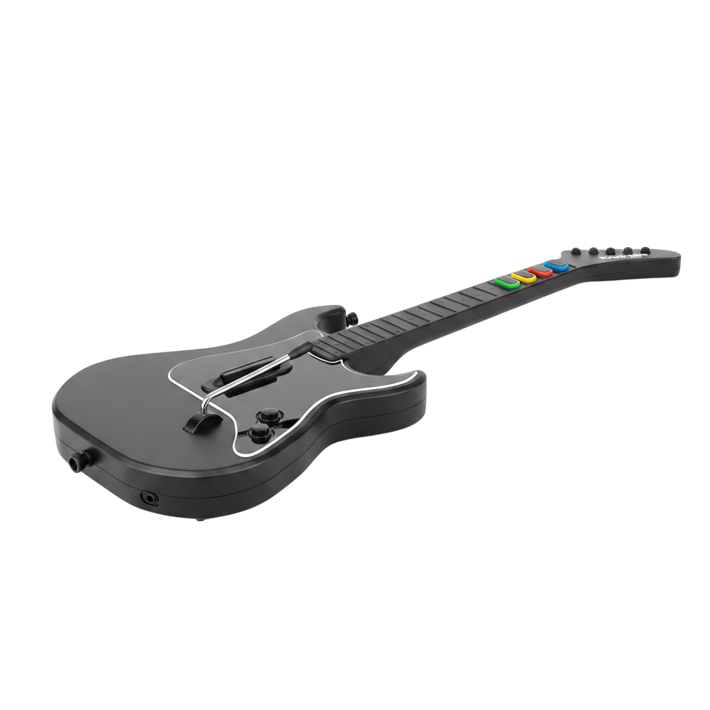 Original Trådløs Guitar Hero gitar Kontroller med dongle - PS2 tilbehør