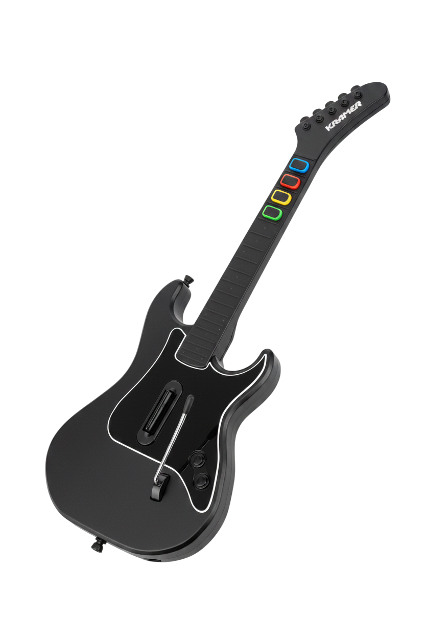 Original Trådløs Guitar Hero gitar Kontroller med dongle - PS2 tilbehør