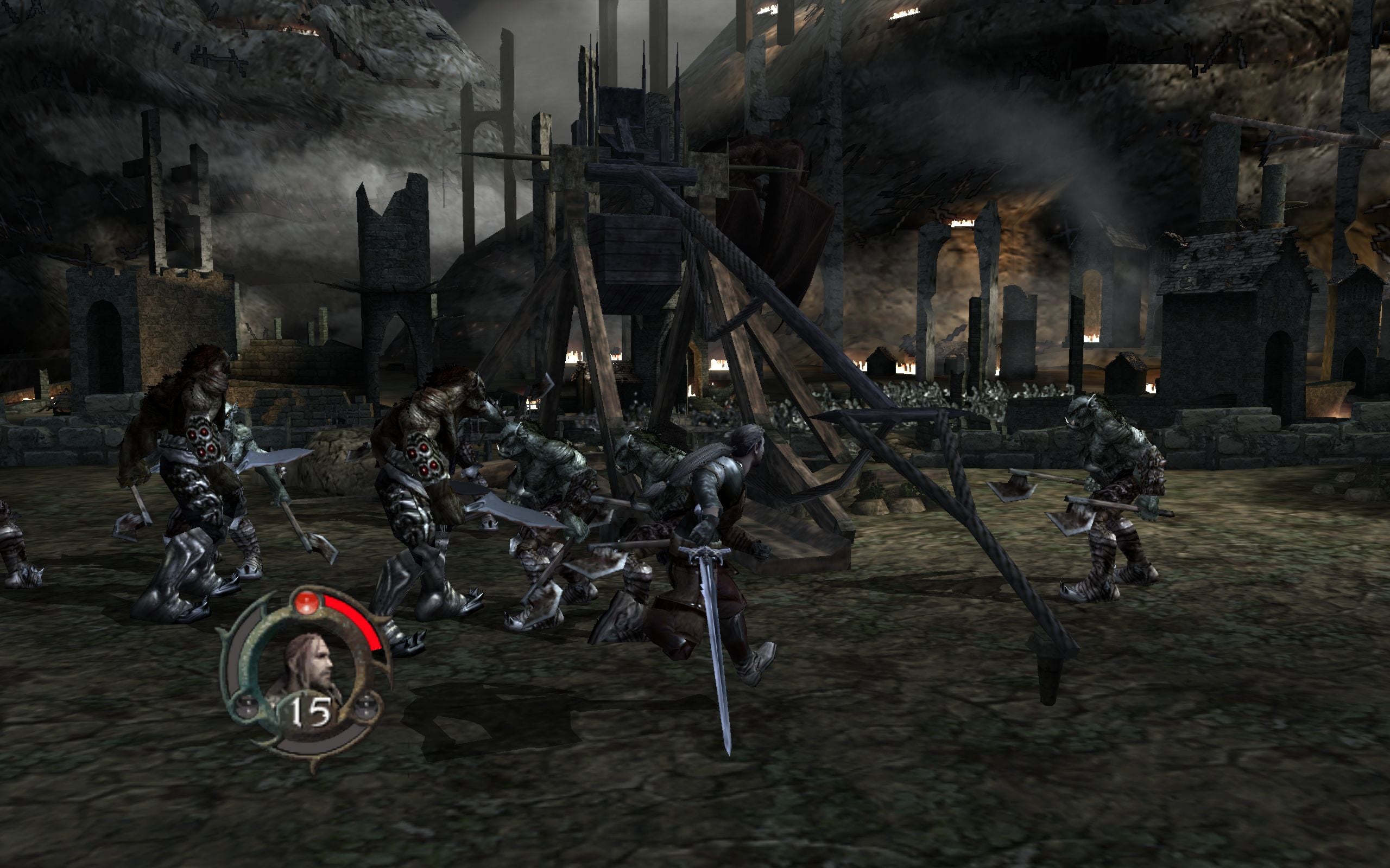 The Lord of the Rings - The Two Towers - Playstation 2 spill (PS2) (Platinum)