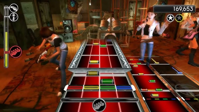 Gameplay-bilde fra Rock band - Unplugged - Playstation portable spill (PSP)