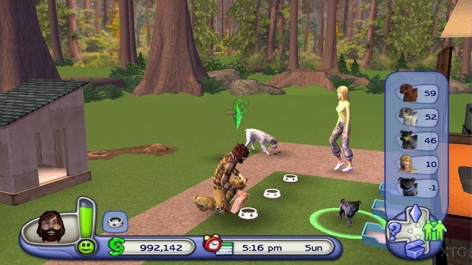 The Sims 2 Dyreliv / pets - Playstation 2 spill (PS2)