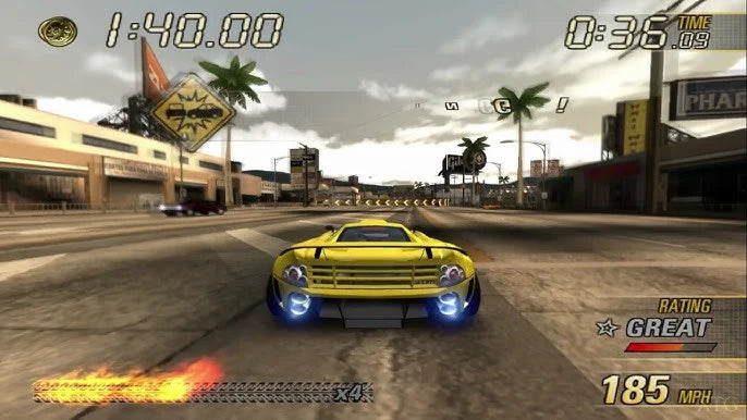 Burnout - Playstation 2 spill (PS2)