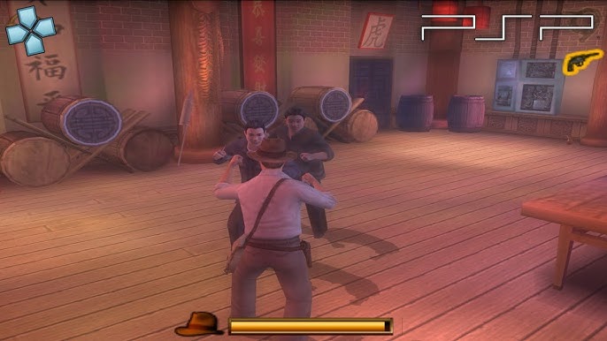 Gameplay-bilde fra Indiana Jones And The Staff Of Kings Playstation Portable Spill Psp