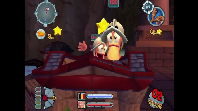 Worms forts - Under siege - Playstation 2 spill (PS2)