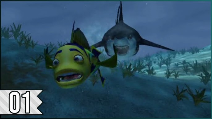 Gameplay-bilde fra Shark tale - Xbox original spill (Xbox classic)
