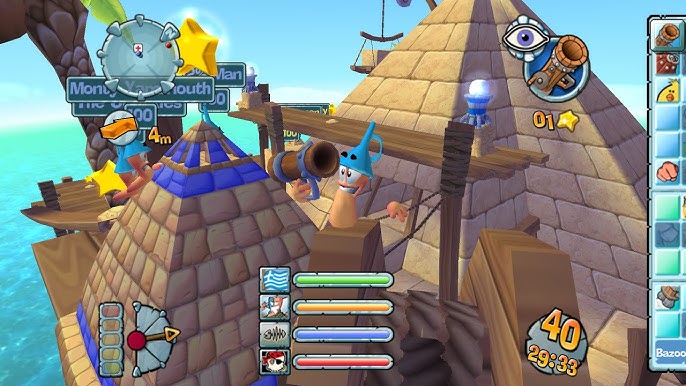 Worms 4 - Mayhem - Playstation 2 spill (PS2)