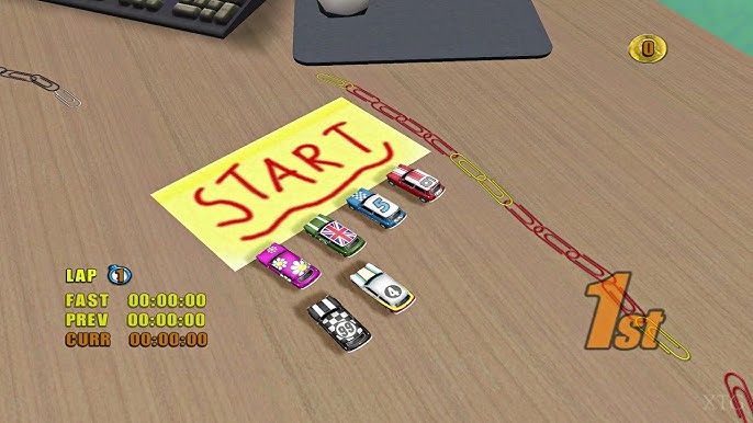 Gameplay-bilde fra Mini desktop racing - Nintendo Wii spill