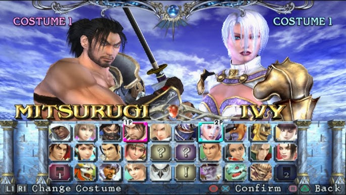 Gameplay-bilde fra Soulcalibur III / 3 (platinum) - Playstation 2 spill (PS2)