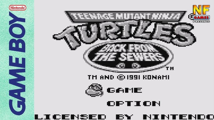 Teenage mutant ninja turtles II / 2 - Back from the sewers - GameBoy spill