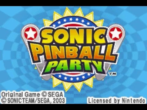 Sonic advance + Sonic pinball party - Nintendo Gameboy advance spill (GBA)