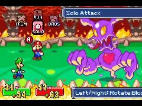 Mario & Luigi - Superstar saga - Nintendo Gameboy advance spill (GBA)