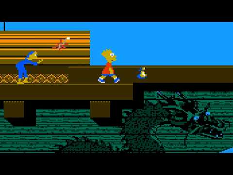 The simpsons - Bart vs. the world (SCN) - NES spill