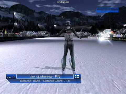 Gameplay-bilde fra Rtl Ski Jumping 2007 Brukt Playstation 2 Spill Ps2