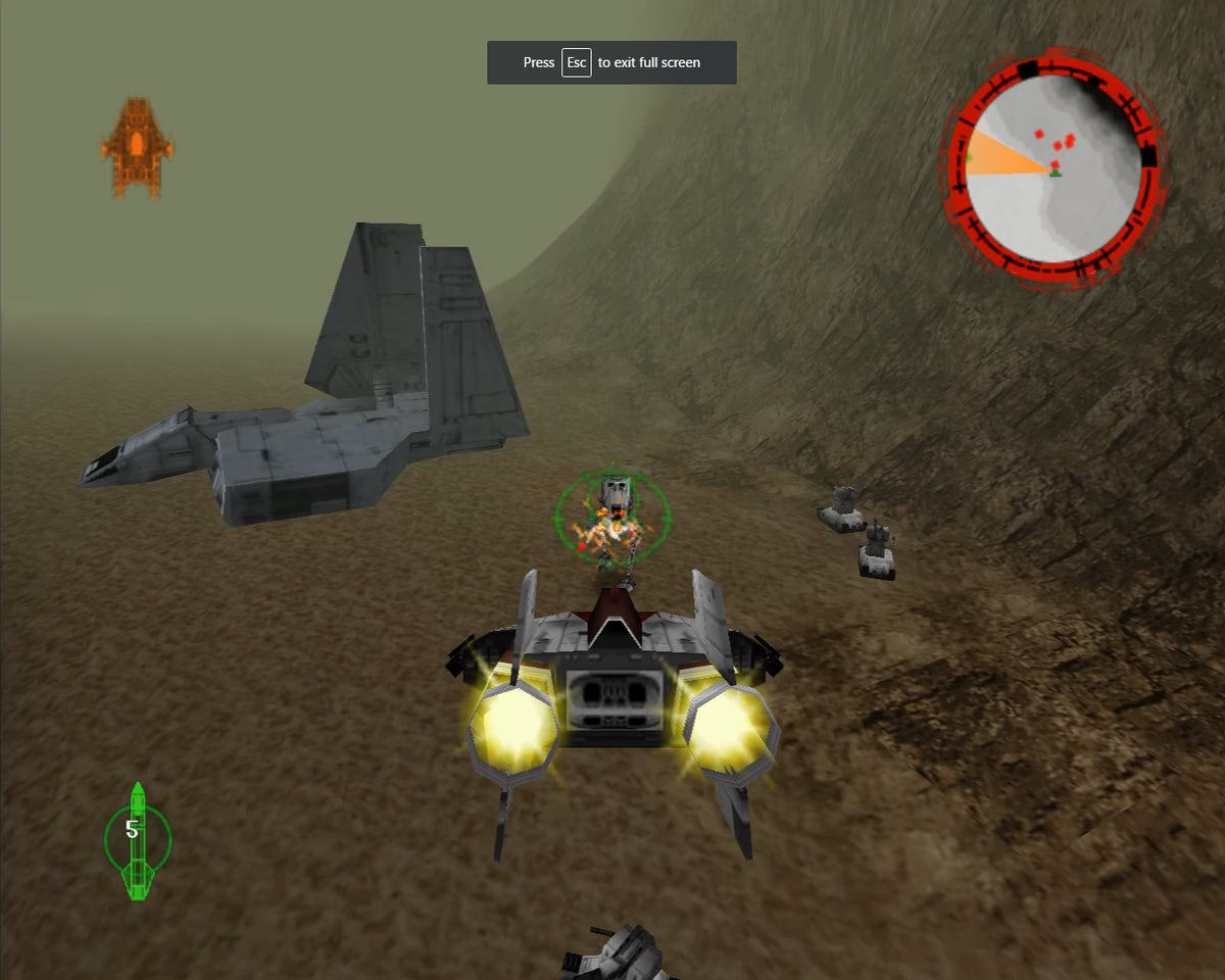 Star wars - Rogue squadron – Nintendo 64 spill (N64)