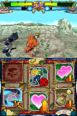 Gameplay-bilde fra Naruto - Ninja Destiny II / 2 – Nintendo DS spill