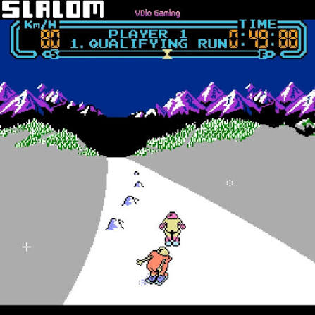 Slalom (EEC) - Nintendo entertainment system spill (NES)