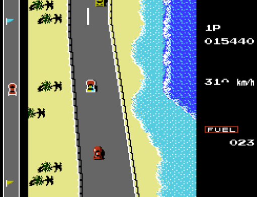 Road fighter (PAL B) - Nintendo entertainment system spill (NES)