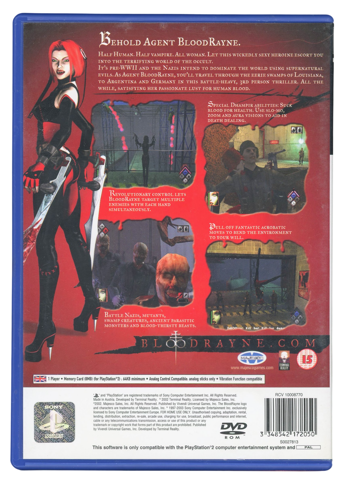 Bloodrayne - Playstation 2 spill (PS2)