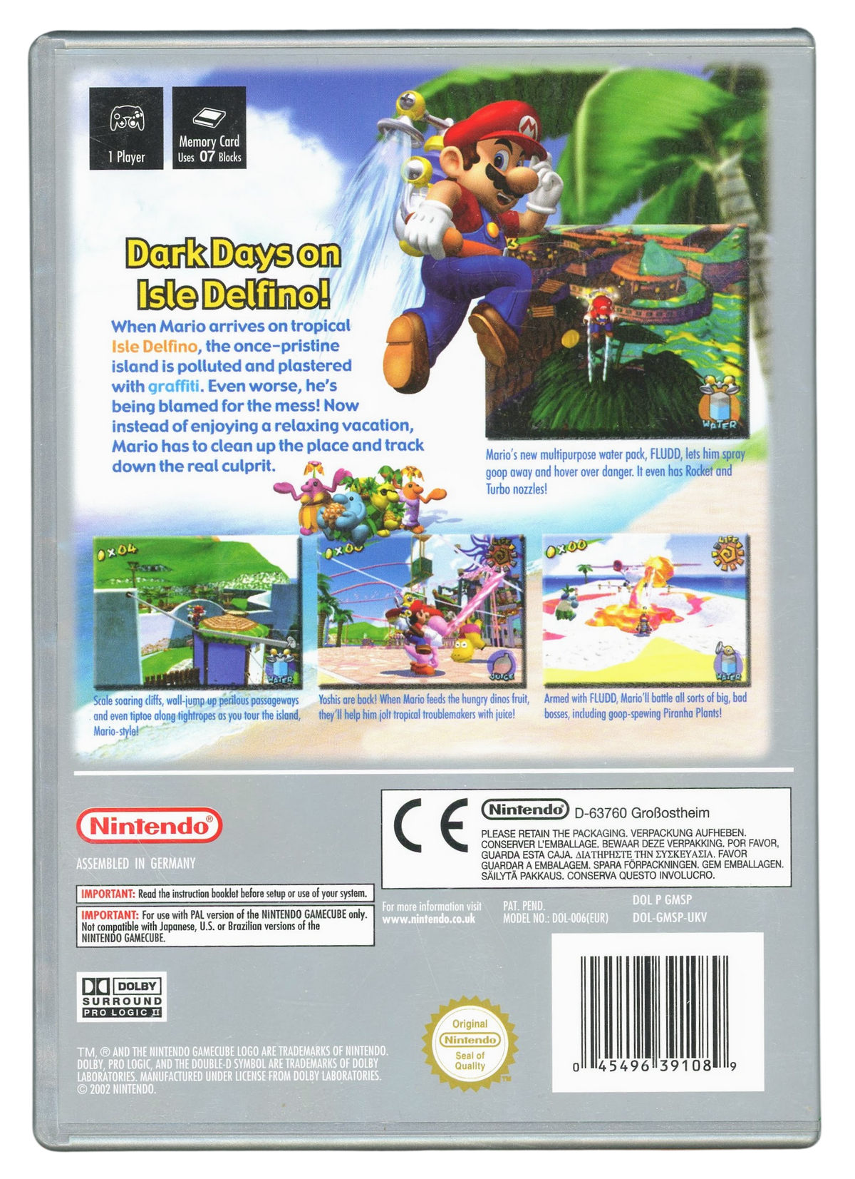 Super mario sunshine (player`s choice) - Nintendo Gamecube spill