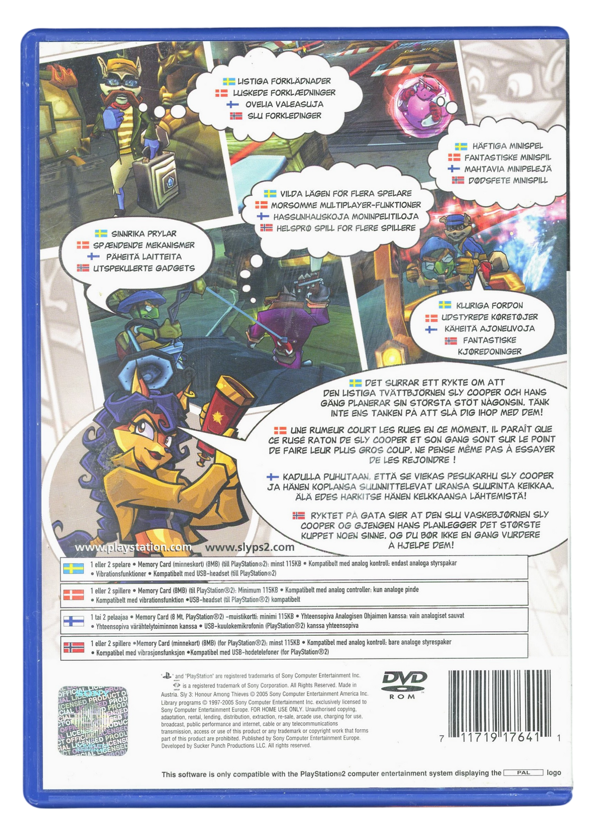 Sly 3: Honor among thieves - Playstation 2 spill (PS2)