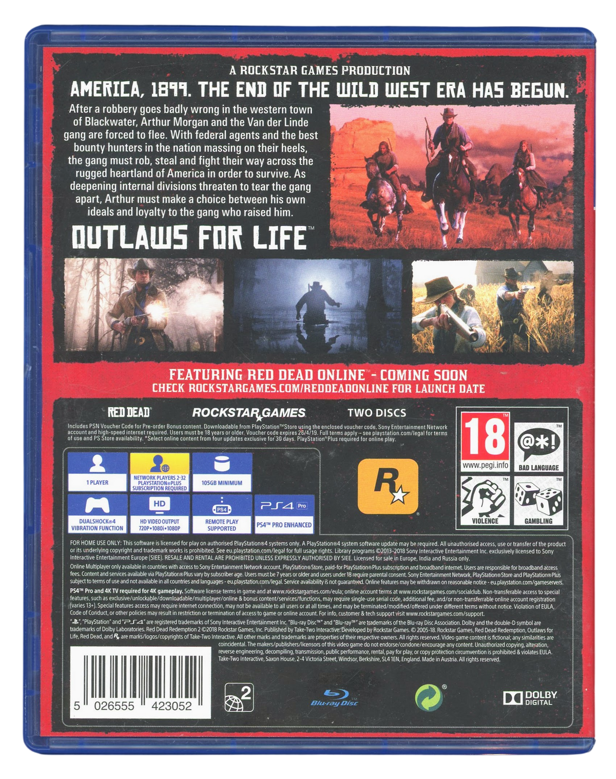 Red dead redemption 2 - Playstation 4 spill (PS4)