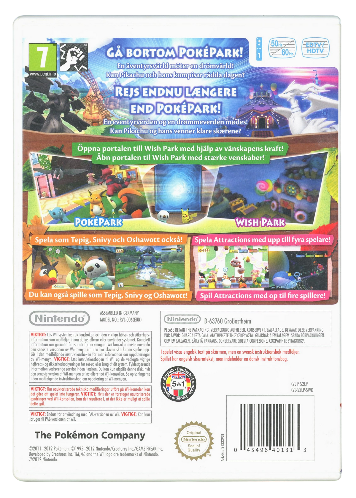 Pokepark 2 - Wonders beyond - Nintendo Wii pokemon spill