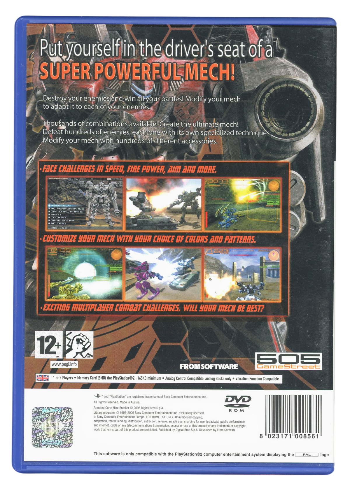 Armored core - Nine breaker - Playstation 2 spill (PS2)