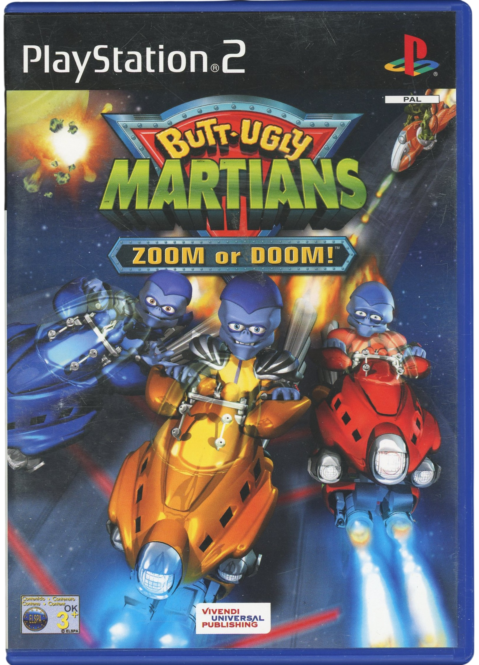 Butt-Ugly Martians - Zoom or Doom! - Playstation 2 spill (PS2)