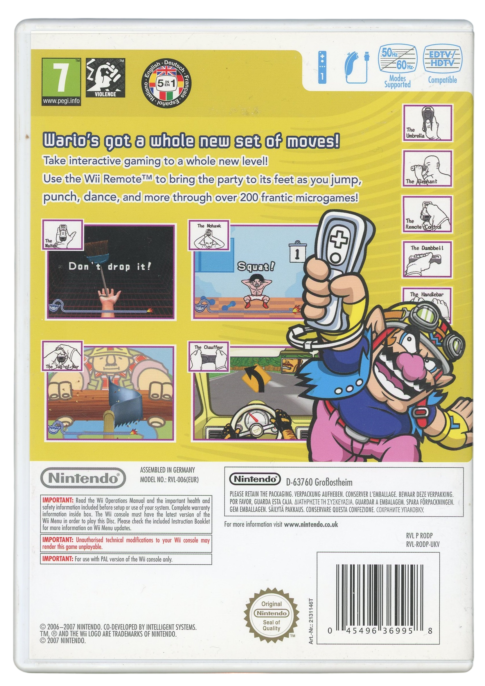 WarioWare - Smooth Moves (Nintendo selects) - Nintendo Wii spill