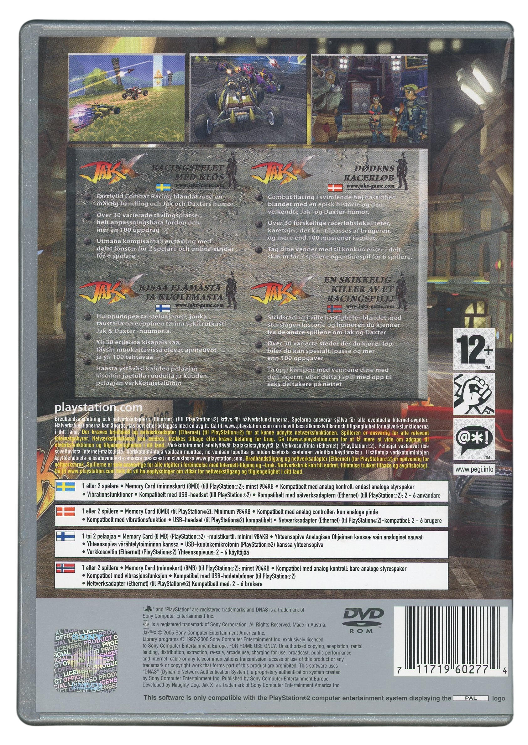 Jak X - Combat racing (platinum) - Playstation 2 spill (PS2)