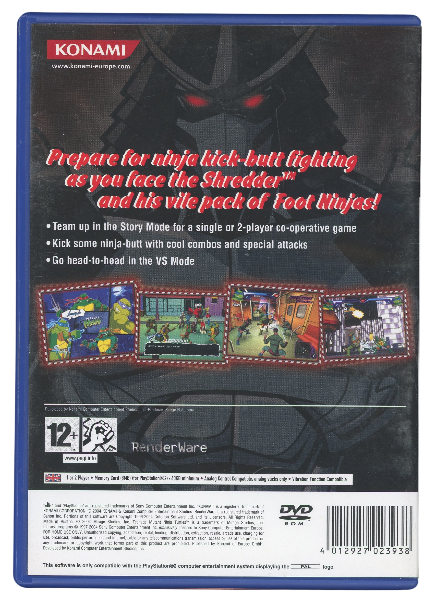 Teenage mutant ninja turtles - Playstation 2 spill (PS2)