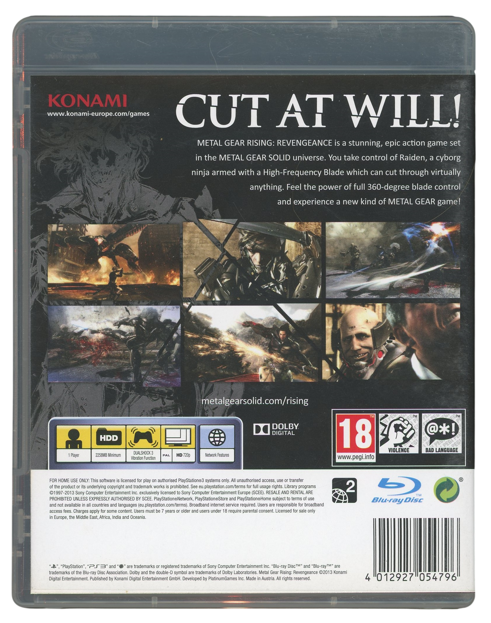 Metal gear rising - Revengeance- Playstation 3 spill (ps3)