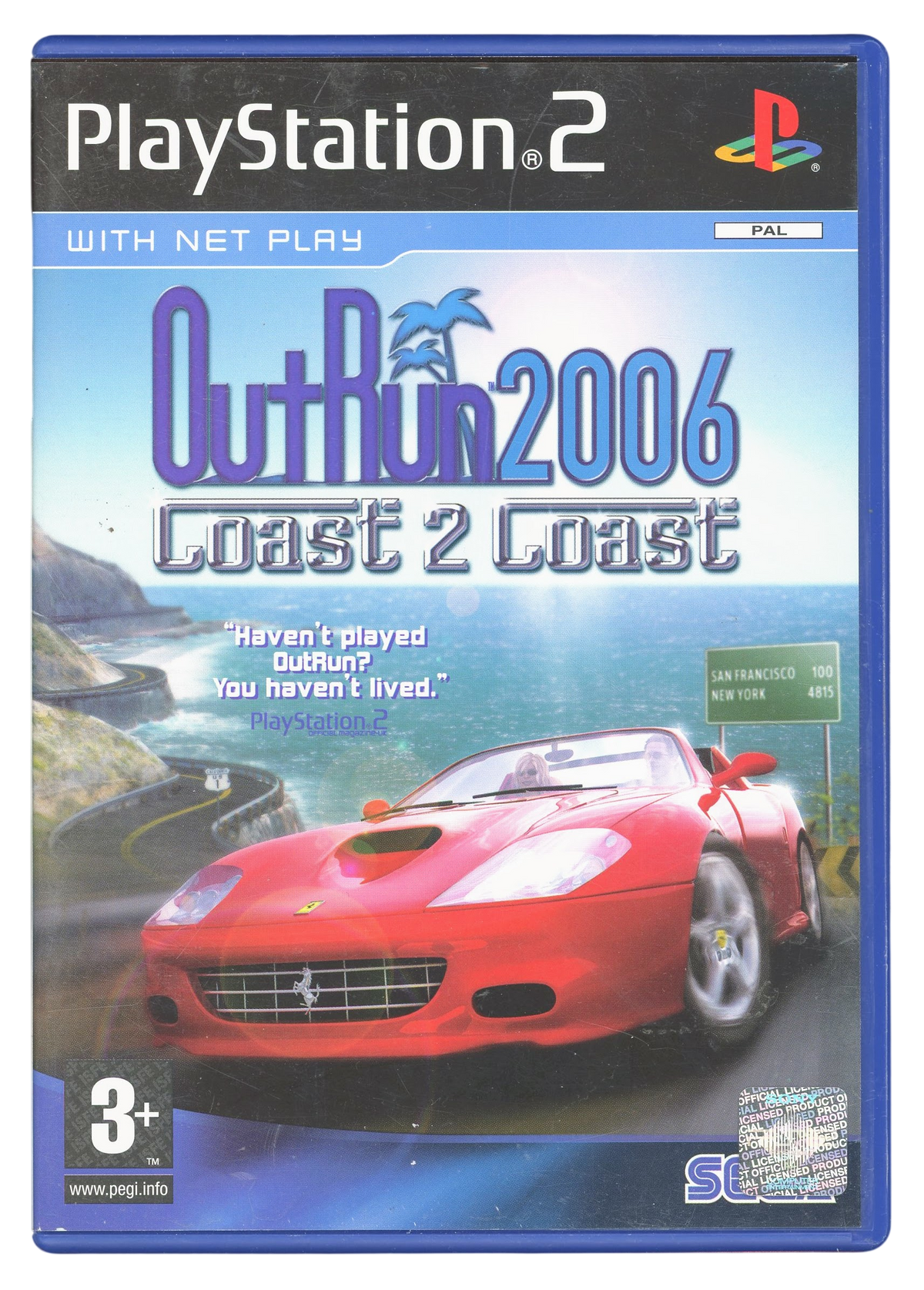 Outrun 2006 - Coast 2 coast - Playstation 2 spill (PS2)