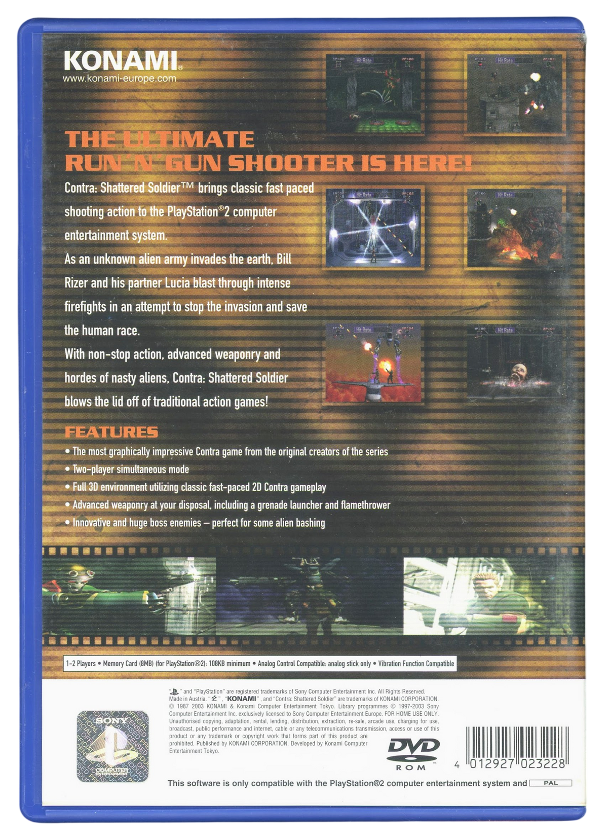 Contra - Shattered soldier - Playstation 2 spill (PS2)